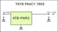 Przetwornica IN 8-24V / OUT +3.3V/+5V zamiast 7805 + sterowanie