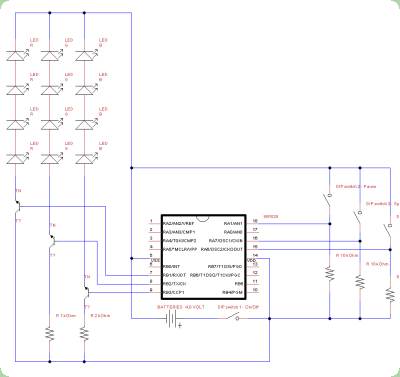 Lampka-piramidka zmieniająca kolory