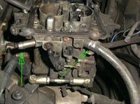 Volvo 460/1.7/gaźnik - instr. podłączenia przew. podciśnieni