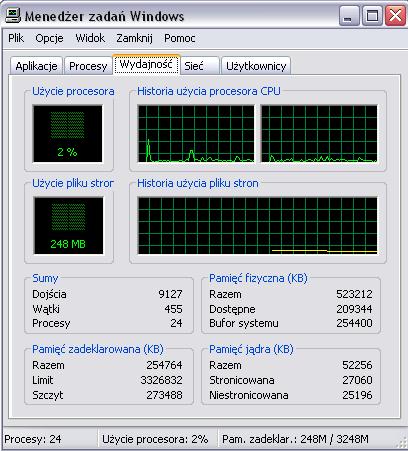 Fujitsu Siemens D1875 - obniżenie taktowania procesora.
