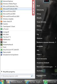Problem z menu start WIN 7 Problem z menu start WIN 7
