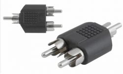 Dwa rozgałęziacze audio z wtykami RCA