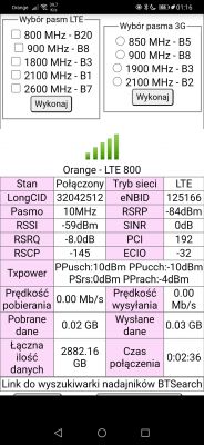 Lokalizacja nowego BTS-a w Ujazd/Trzciana i jego zasięg - doświadczenia z B818