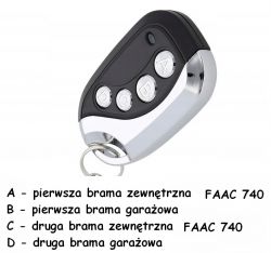 Dodatkowe piloty do FAAC 740 - kodowanie zmienne i stałe w jednym pilocie. Dodatkowe piloty do FAAC 740 - kodowanie zmienne i stałe w jednym pilocie.