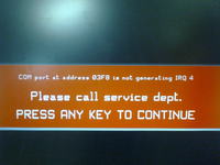 Rover 620 Ti - Euroscan: błąd COM port at address 03F8 przy połączeniu