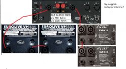 dap audio 2000 ,4 kolumny czy takie podłączenie jest dobre ?