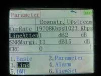 Tester ADSL wykorzystujący fabryczny modem