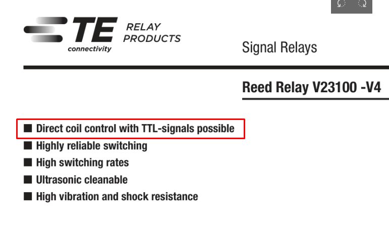 DIP-encapsulated micro relays to be driven directly from the microcontroller/ESP pin?