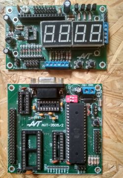 [Sprzedam] Płytka AVR AVT3505 z Atmega162 - kurs C, LCD/LED, złącza ISP