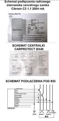 Citroen C2 I gen. - C2 Connection of the Motokey lock control panel. Citroen C2 I gen. - C2 Connection of the Motokey lock control panel.