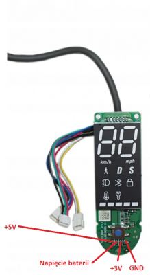 Xiaomi m365 - Jaka być powinna wartość napięcia na zaciskach przedniej lampki?