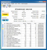 Dysk ST3160211AS 160GB świszczy i Windows 7 zgłasza błąd dysku - co robić?