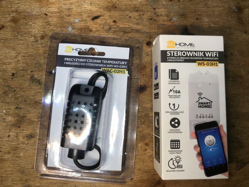 WS-03H1 elHome Module and WAC-02H1 Sensor WS-03H1 elHome module set with WAC-02H1 sensor in packaging