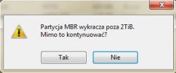 Brak możliwości utworzenia nowej partcji Windows 7 x64