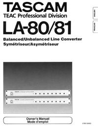 Tescam LA-81 manual EN
