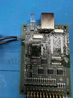 Uszkodzona przetwornica step down 5V-3.3V w kontrolerze lasera USB/ILDA Pangolin FB3 (LE8#642)