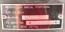 Macal Portugal CY 50/1 - Poszukuję schematu instalacji elektrycznej skutera