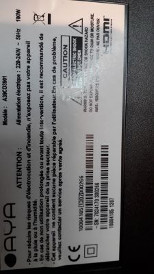 AYA LED TV 39 - DUMB FOR TV LED A39CD3901/17MB95S-1