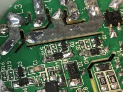 Inside View of AVATTO TS02-EU-W3 Circuit Board Close-up of the internal components on a circuit board.