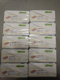[Sprzedam] Szybkozłączki Wago 221-415, 250 szt., 5x0,2-4mm2, 300zł