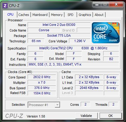 GA-965P DS4 IC2Duo E6300