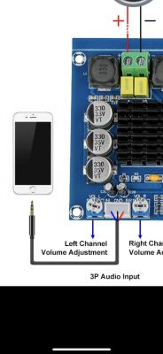 Podłączenie wzmacniacza z AliExpress: Wykorzystanie sygnału z lewego głośnika do 3p