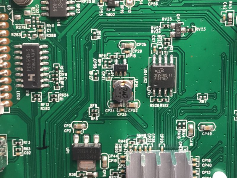 The interior of the DVB-T2 Ferguson Ariva T75 receiver, DIY potential The interior of the DVB-T2 Ferguson Ariva T75 receiver, DIY potential