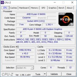 Ryzen 5 5600G, OC, OCCT: Błędy na rdzeniu fizycznym #5, logicznym #11 podczas testu CPU