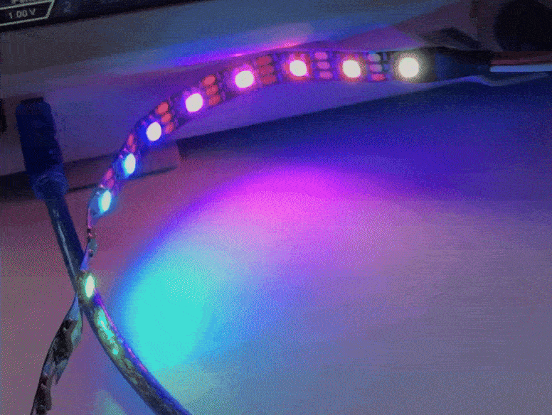 WS2812B LED Strip Animation Flashing LED strip with WS2812B LEDs