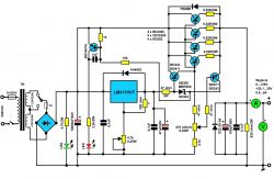 Regulated power supply (darlington power) for LM317 10A 1.2..37V