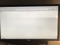 dell p2715q - wyświetla gradient na części matrycy