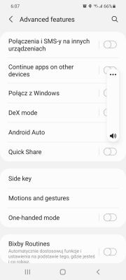 Samsung s21 zakupiony w Anglii - brak pełnego polskiego menu