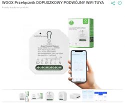 Woox R7279 Dual Relay Module Woox R7279 dual relay module with smartphone app