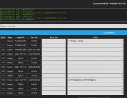 Tasmota user interface with DP data and configuration.