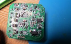 Image of a printed circuit board with electronic components.