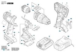 BOSCH GSR 14,4 V-li - Wymiana uchwytu, futra. BOSCH GSR 14,4 V-li - Wymiana uchwytu, futra.