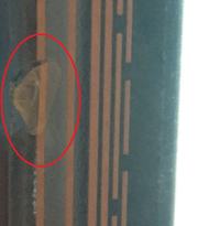 15" LCD z dotykiem - Przerwana ścieżka dotyku.