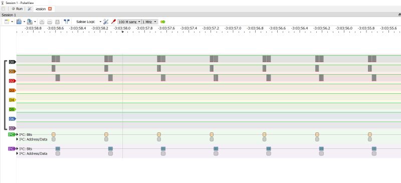 Simple clock on PIC12F683 - three pins, two I2C buses - DS1307 + FD650