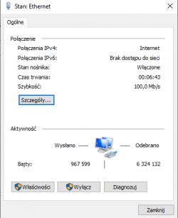 Internet przez kabel sieciowy jest wolniejszy niż przez WiFi