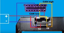 podłączenie dogrzewacza, radia i can gateway na stole can L i can h