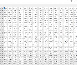 Memory Content in Hex Editor Screenshot of memory content in a hex editor.
