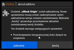 Niebezpieczny dodatek do Firefox-a - uBlock Origin?