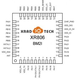 XR806 BM2I Pin Diagram Pin diagram for XR806 BM2I