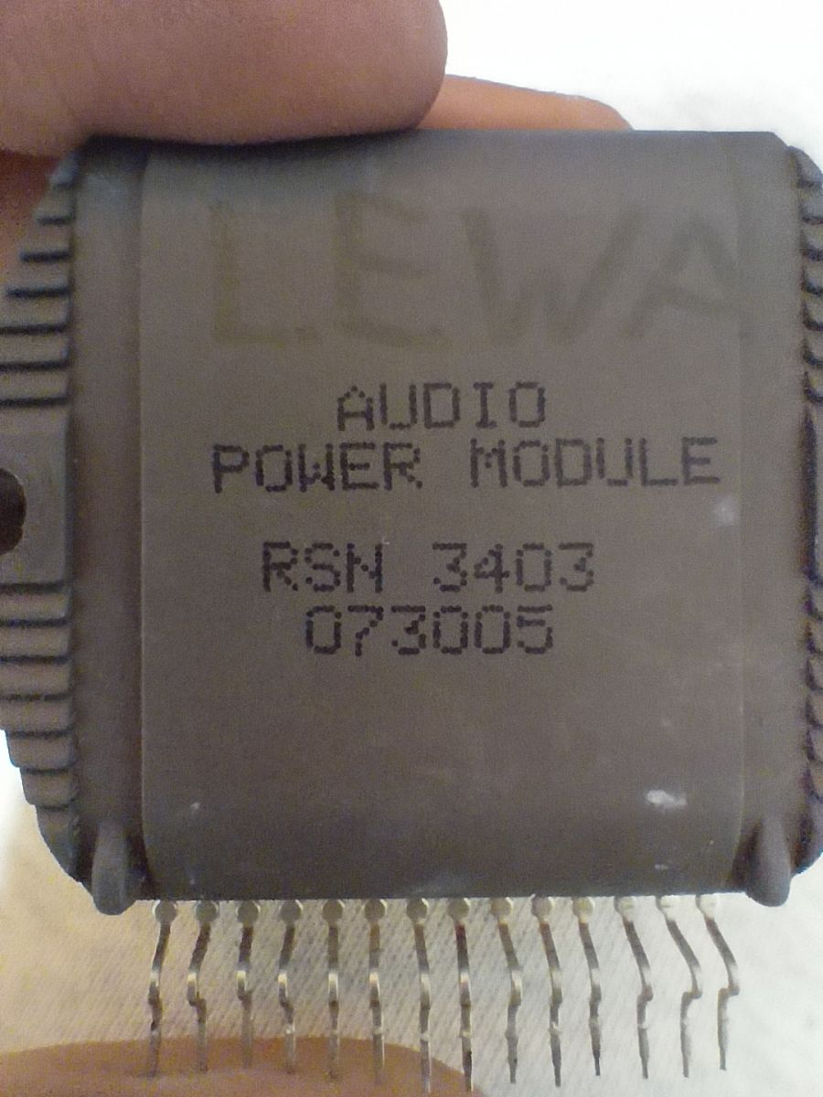 [Rozwiązano] Technics Moduł mocy - Jak sprawdzić czy RSN 3403 jest sprawny?