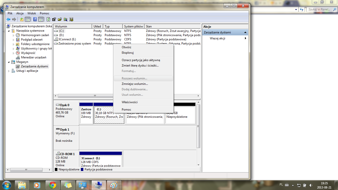 Win 7 Ultimate 64 bit zajmuje za dużo miejsca na dysku