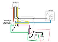 Przełącznik 5/12v jak wlutować diody?