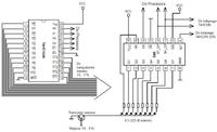 Jak zbudować matrycę LED 128x16 z układami 74HC595 i 74154?