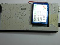 Odtwarzacz MP4 wyświetlacz świeci na niebiesko