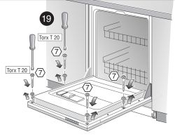 Bosch SGV55M43EU-18 Type SD11X - Dishwasher - removal of the furniture front