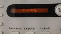Miele W5821 - przestawione napisy na wyświetlaczu po naprawie przetwornicy